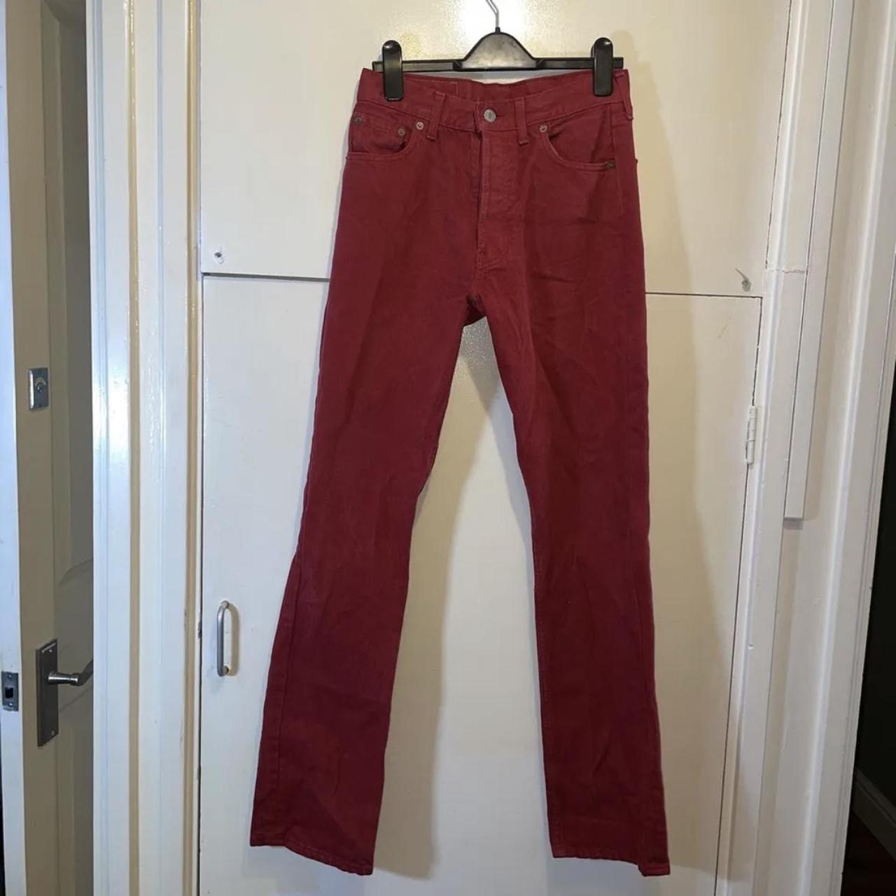 Levi 501 Red 501 Women’s Jeans. Size Label States... - Depop