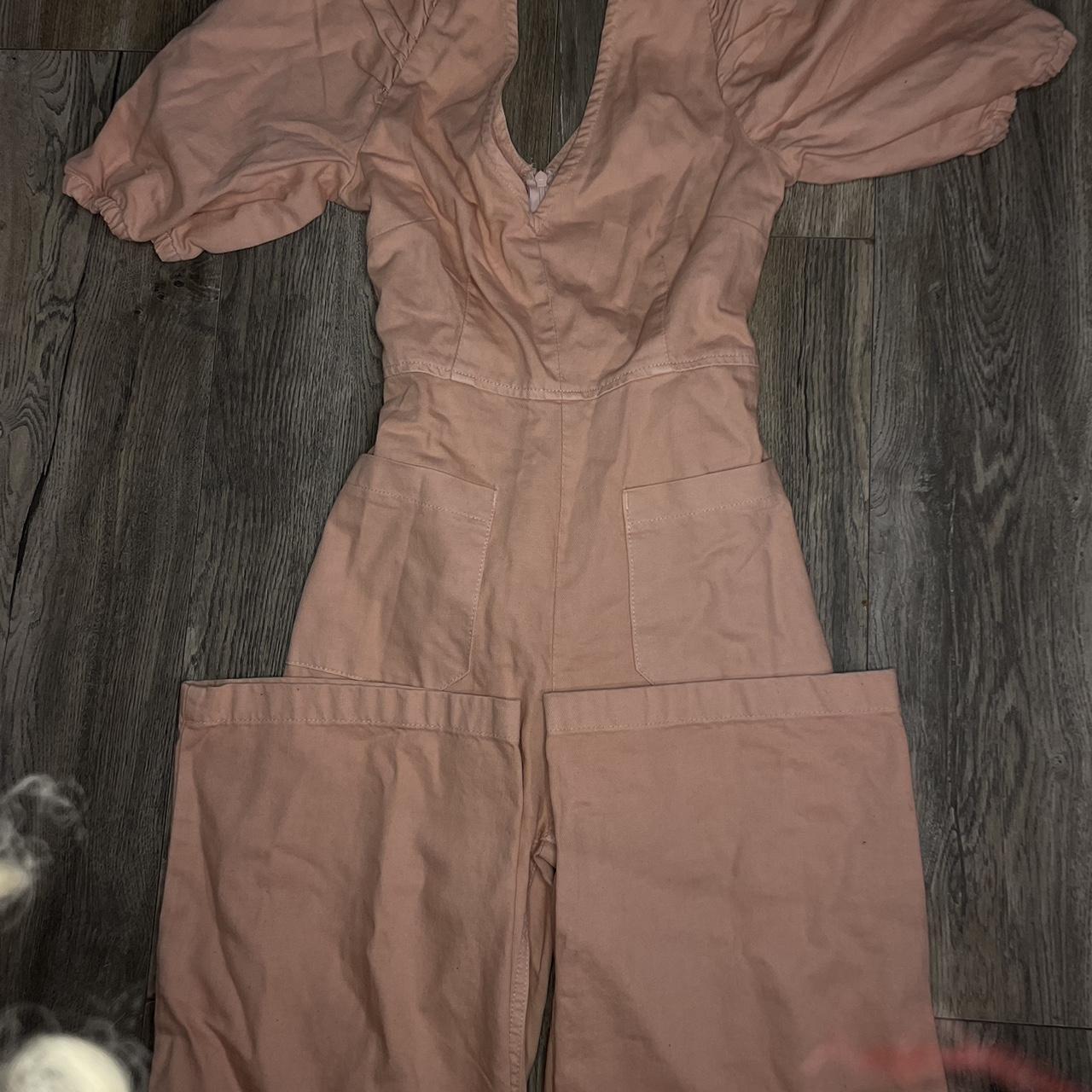 Baby pink Denim Jumpsuit from Primark Worn once