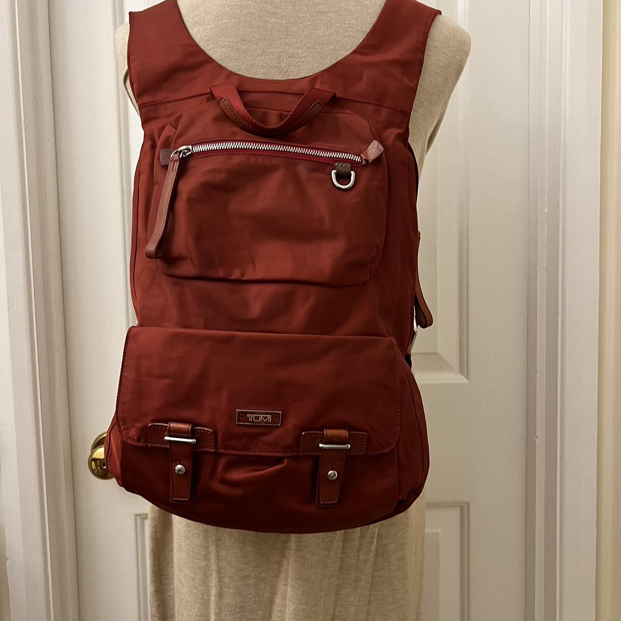 Preloved Burgundy color deals Tumi backpack