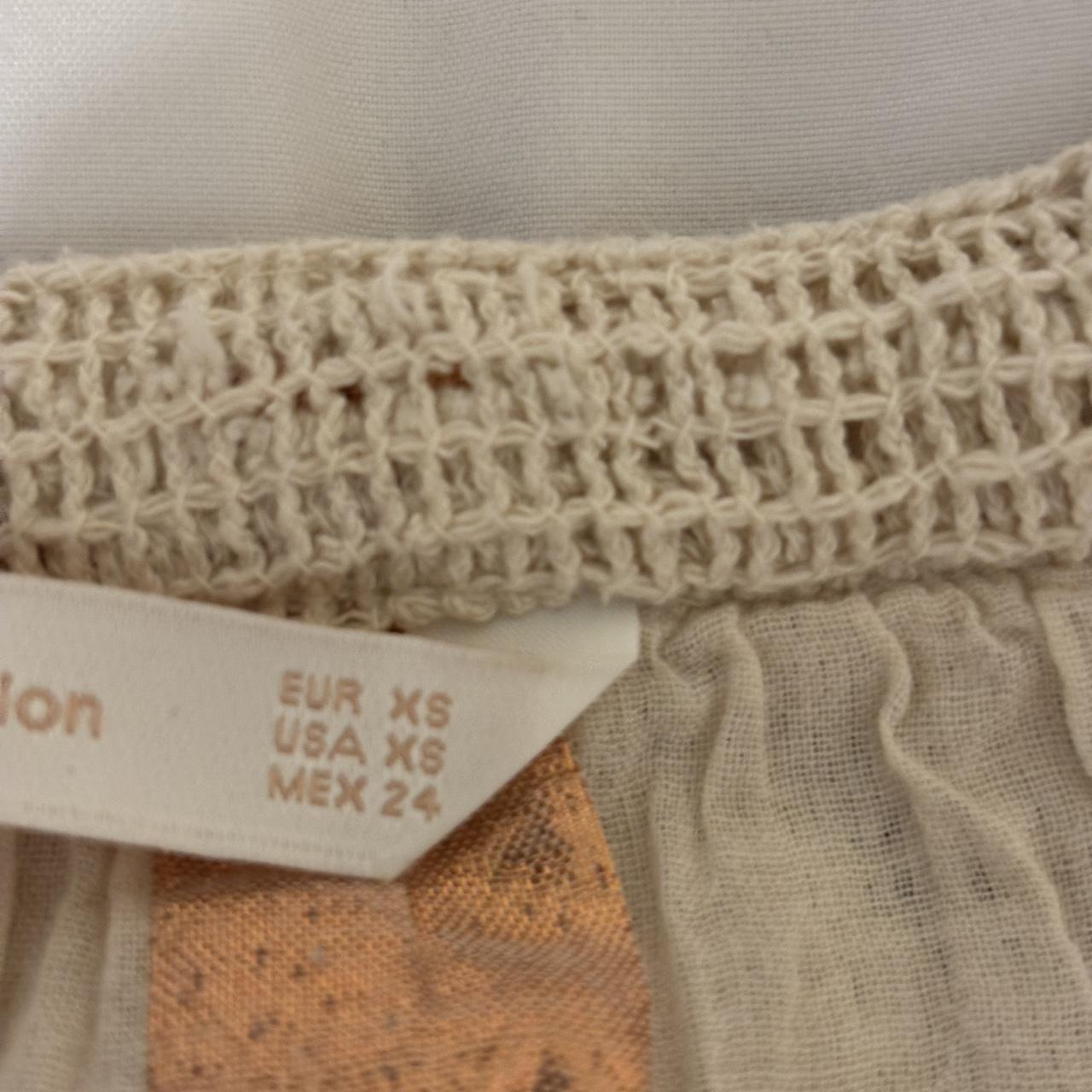 Zara Women's Crop top - Cream/Pink - XS – Zara cr… - image 3