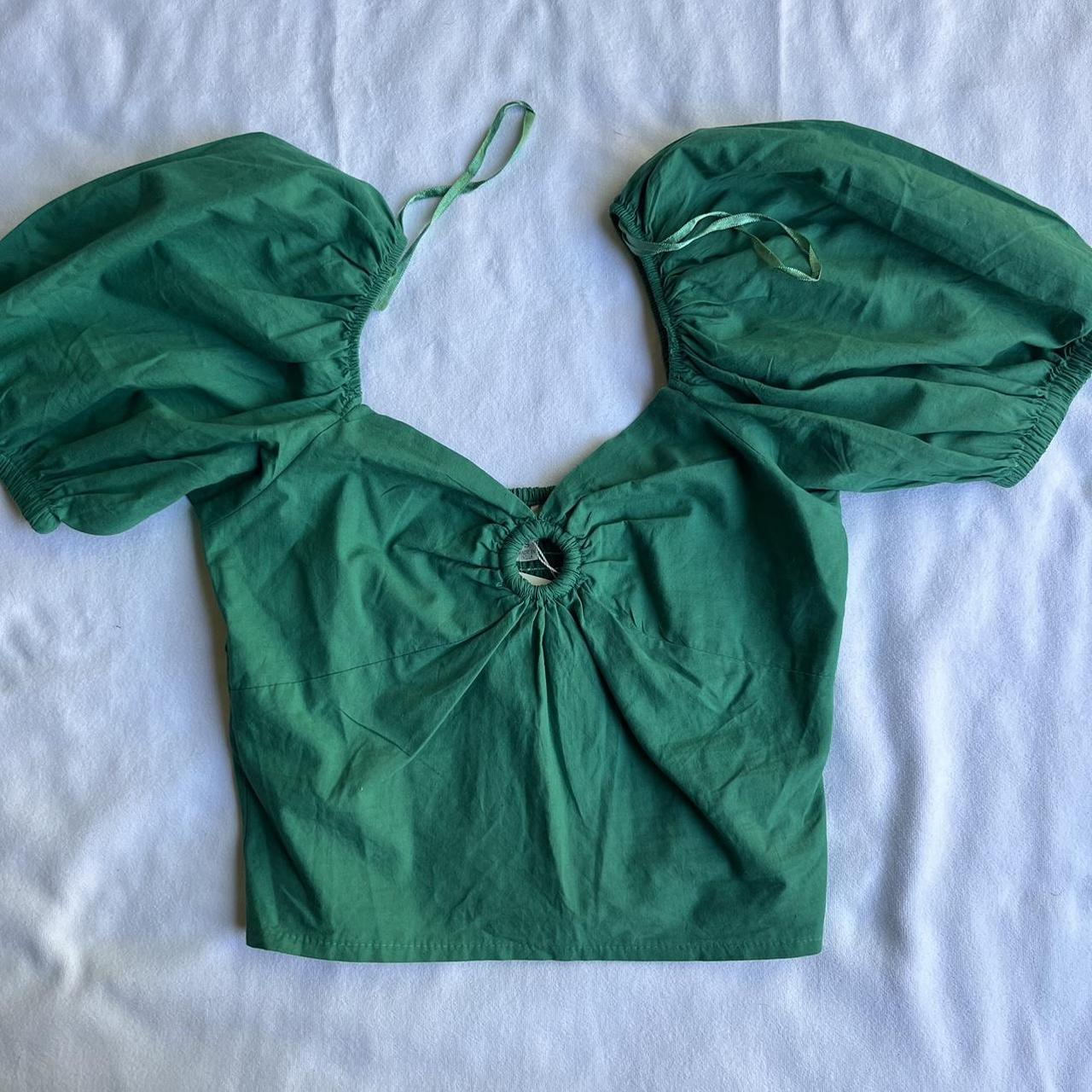 NEW Sim and Sam green top size S new with tags!! | Depop