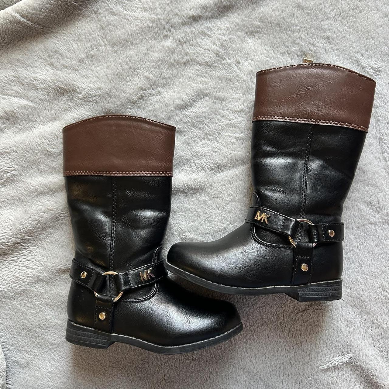 Michael Kors Kids Boots Black brown Size 7 Depop