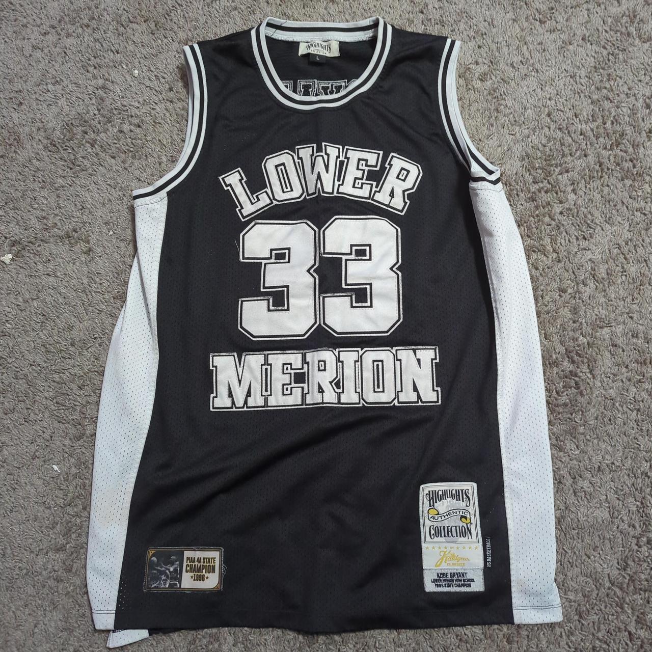 Lower Merion All Black Kobe Jersey Large Lower Merion Kobe Bryant