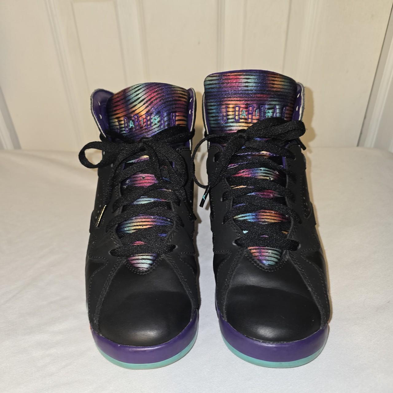 jordan 7 black purple orange