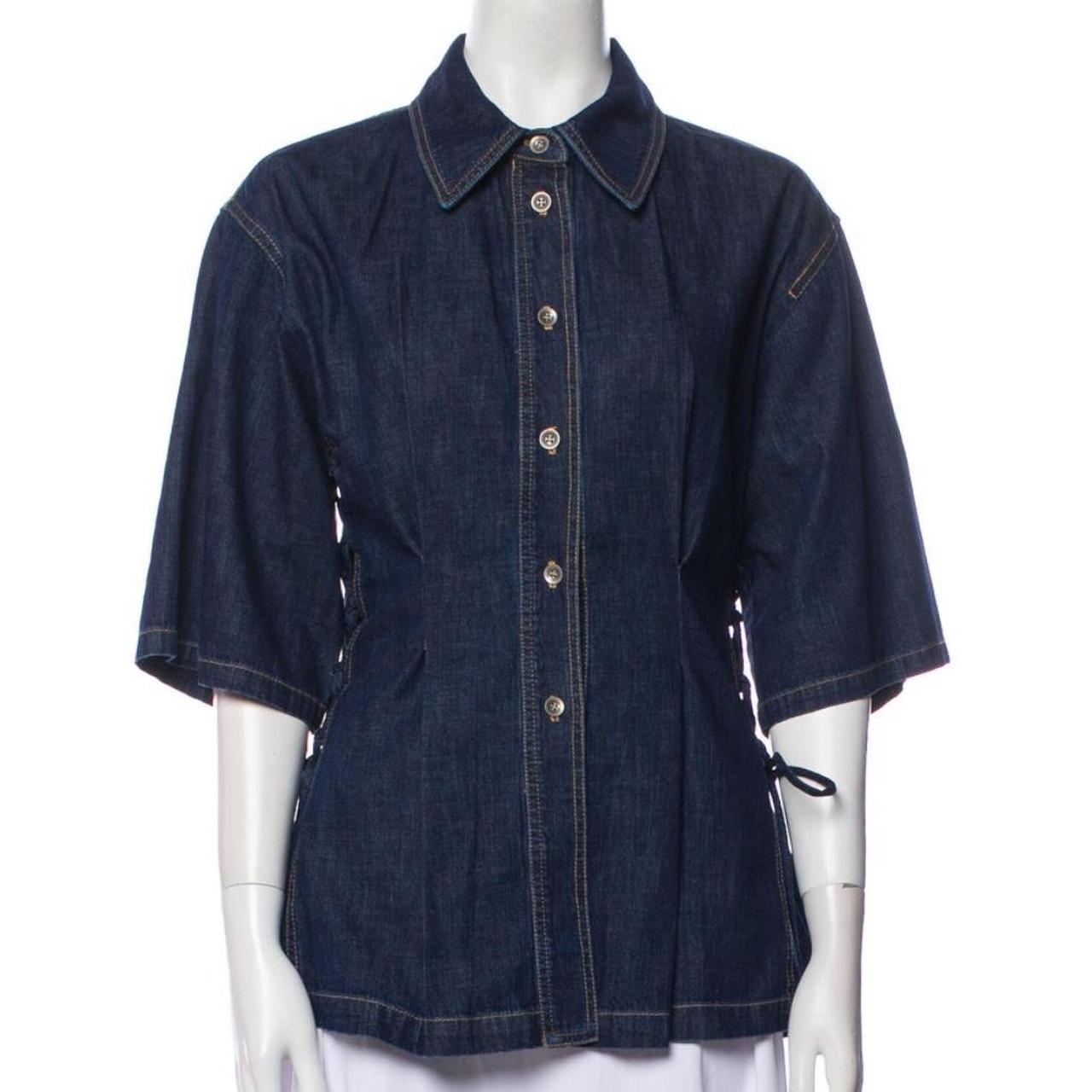 Rachel Comey Vorso Cotton Button Down hotsell Shirt