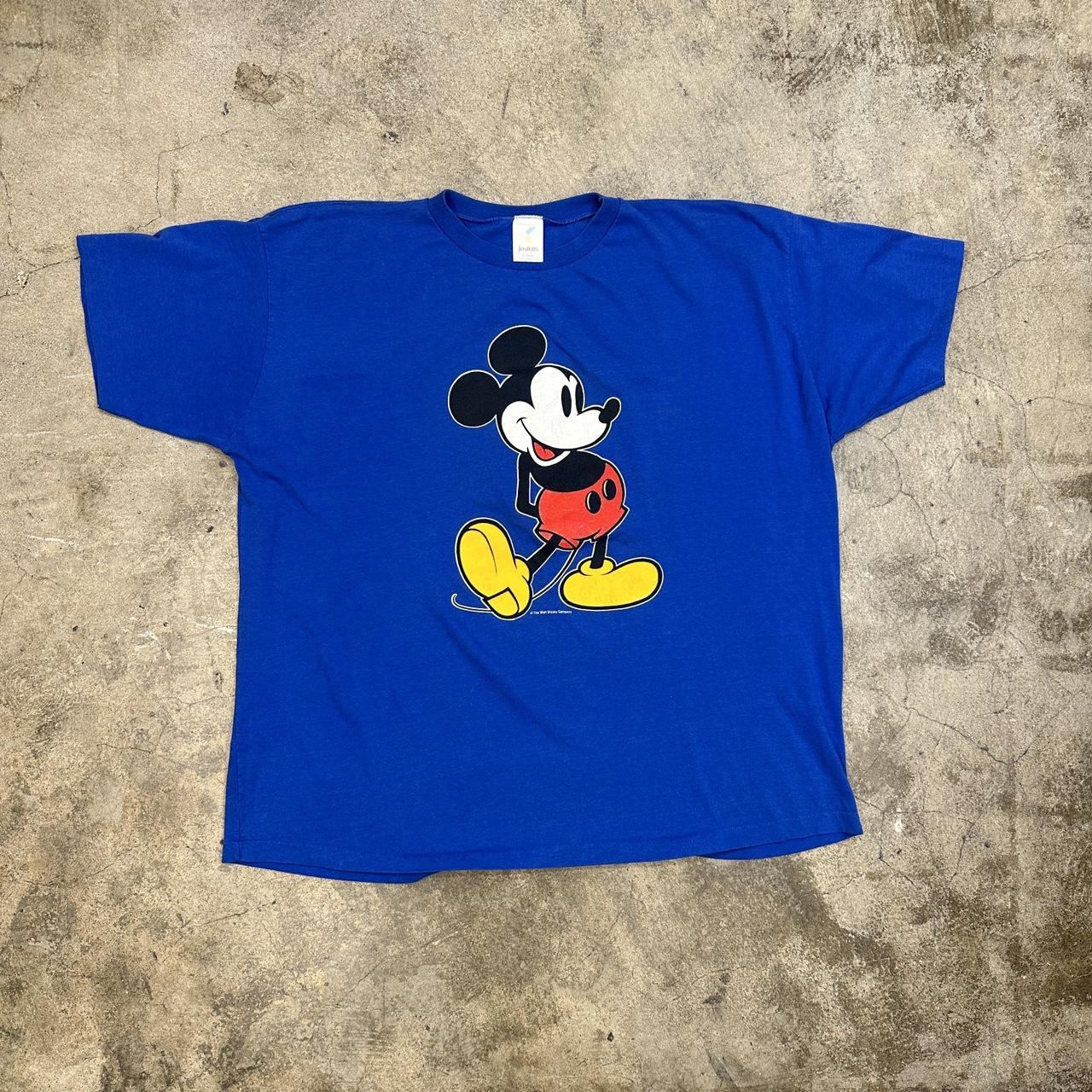 vintage single stitch mickey mouse big hit on the... - Depop