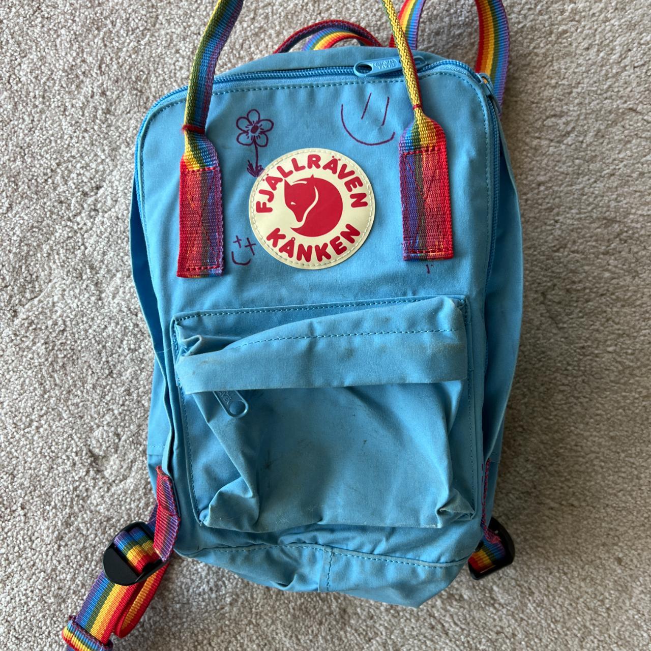 Fjallraven Mini Kanken Air Blue Rainbow. Depop