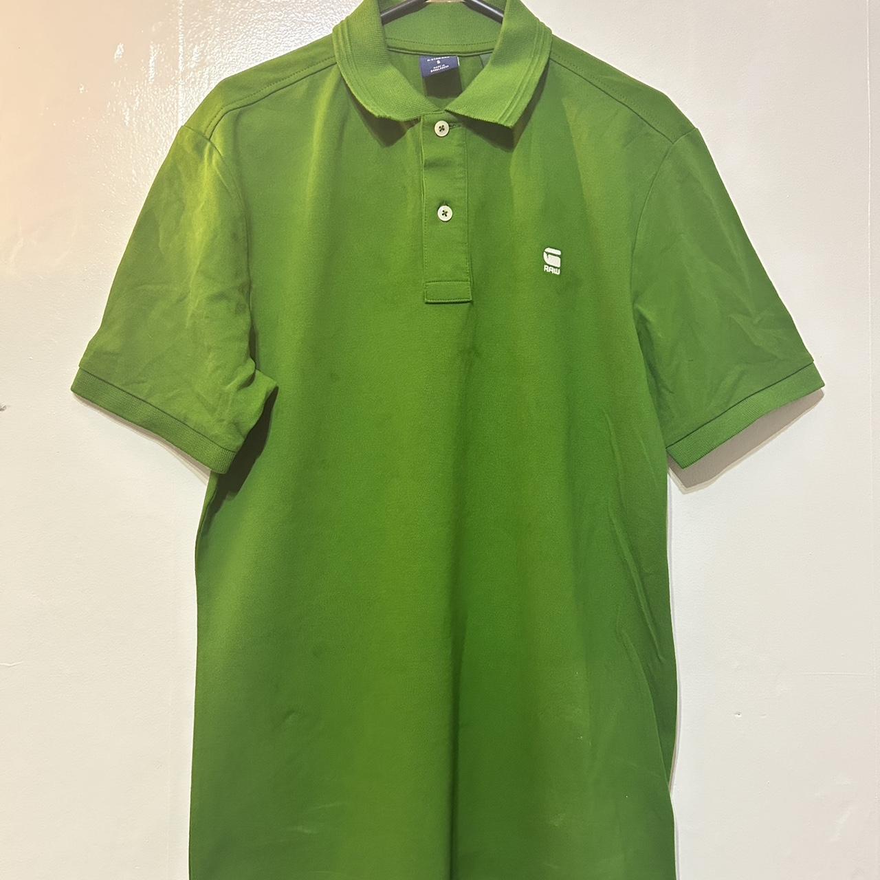 G-Star Raw Green Polo Shirt Depop