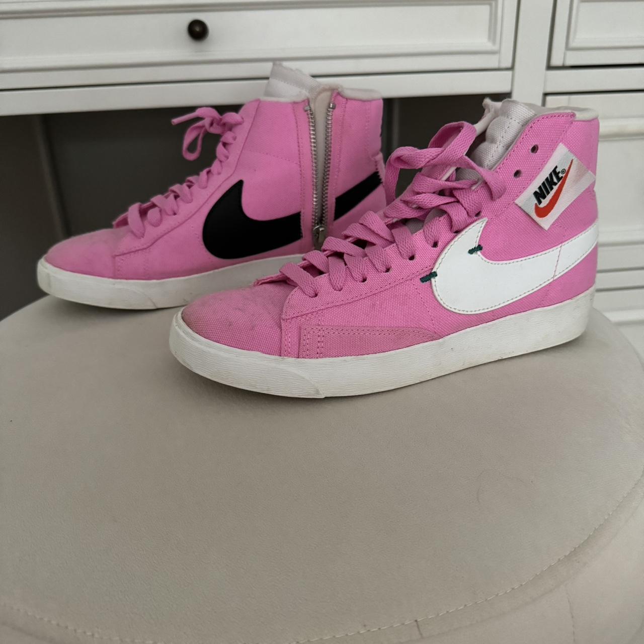 nike pink blazers women