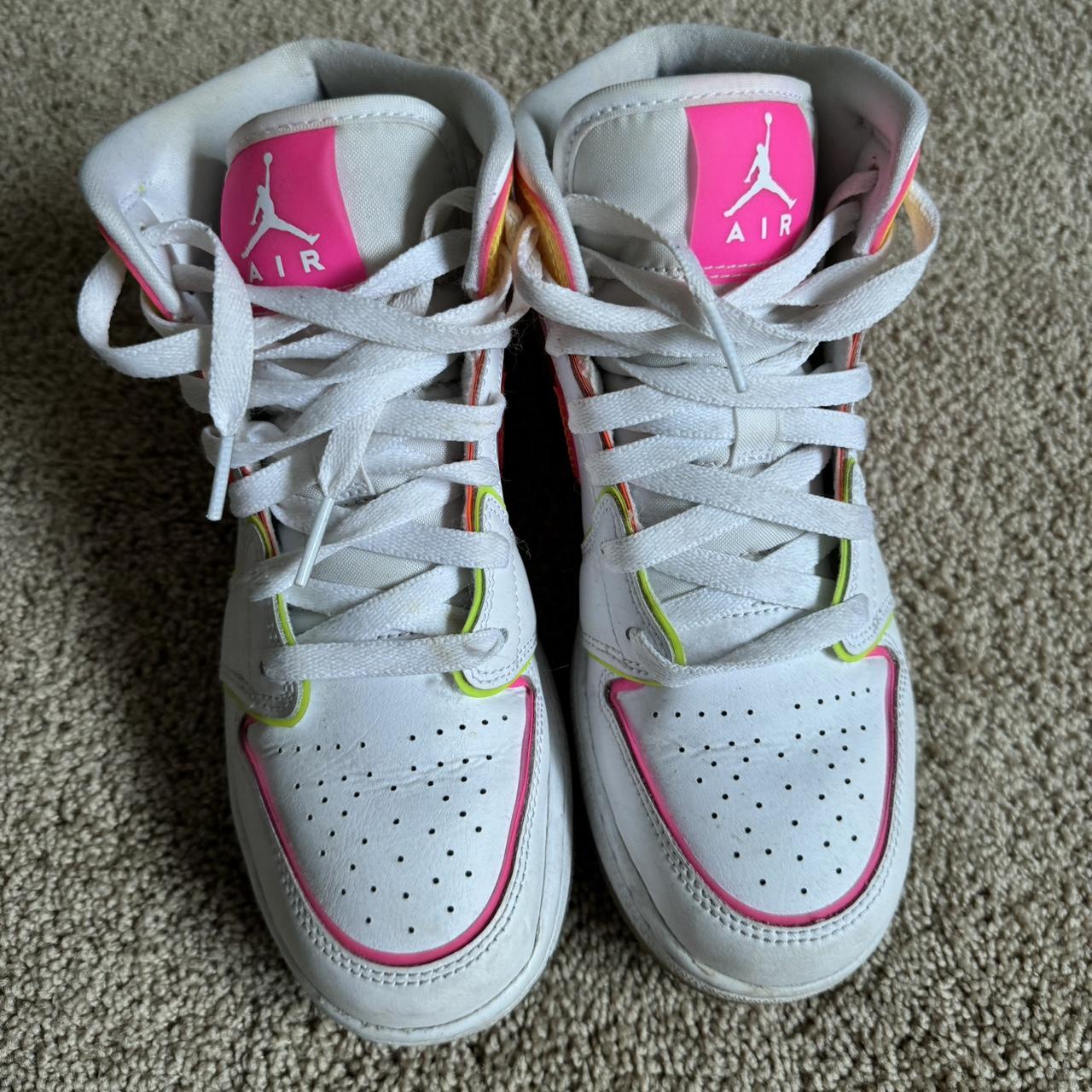 Neon Edge Glow Jordans Neon Air Jordans Nike Air Jordan Mid Edge