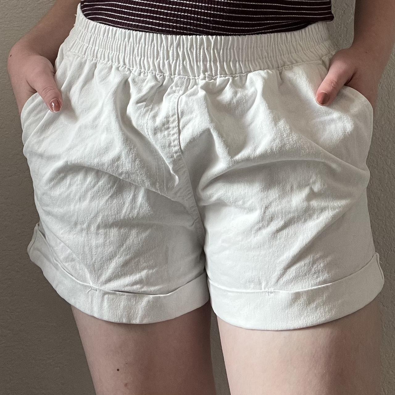 Forever 21 Pull-On White Shorts with Elastic