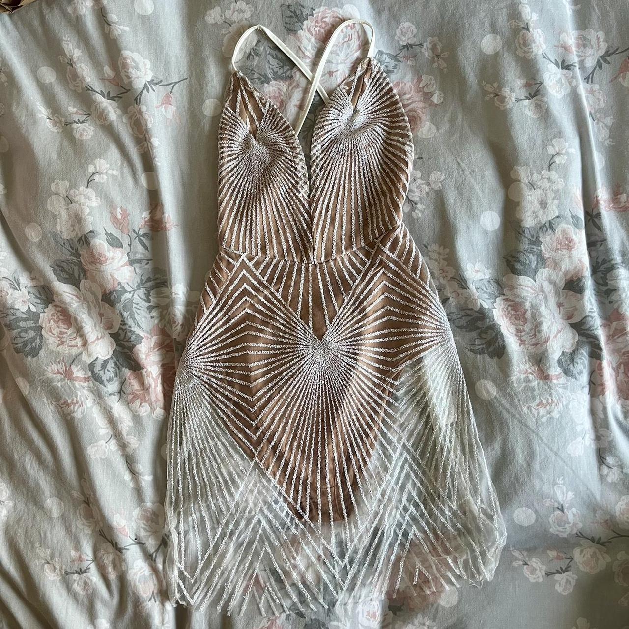 Dressmezee White Akela Glitter Depop