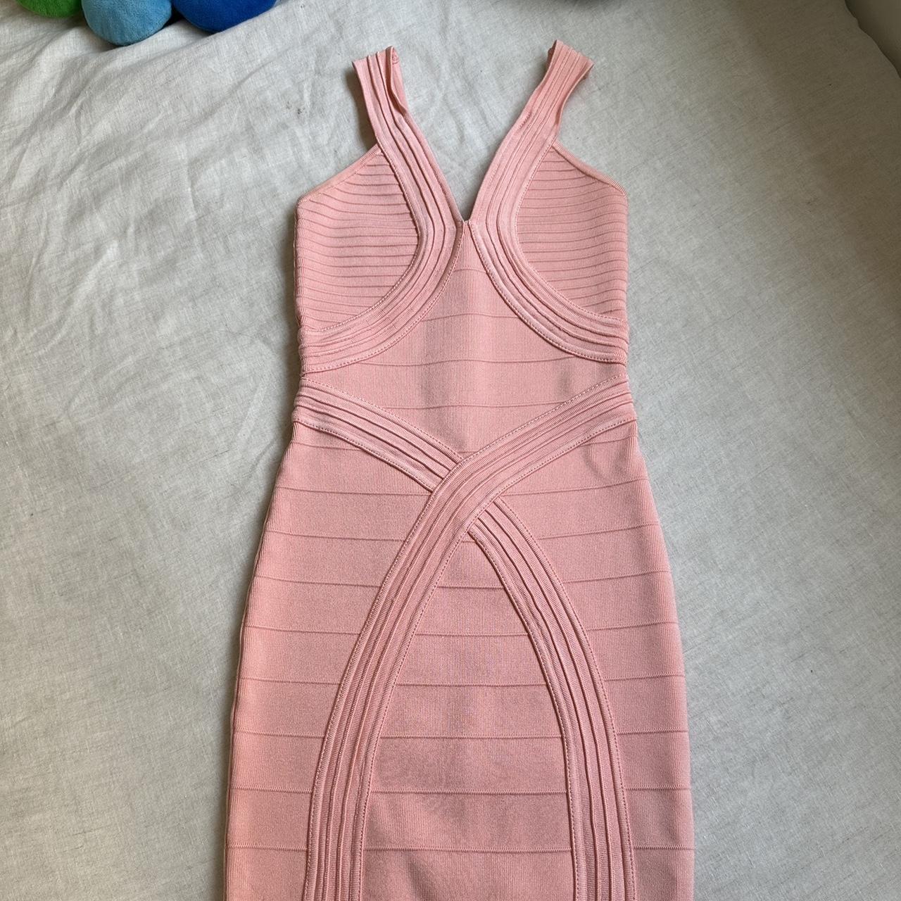 Guess pink bandage dress best sale