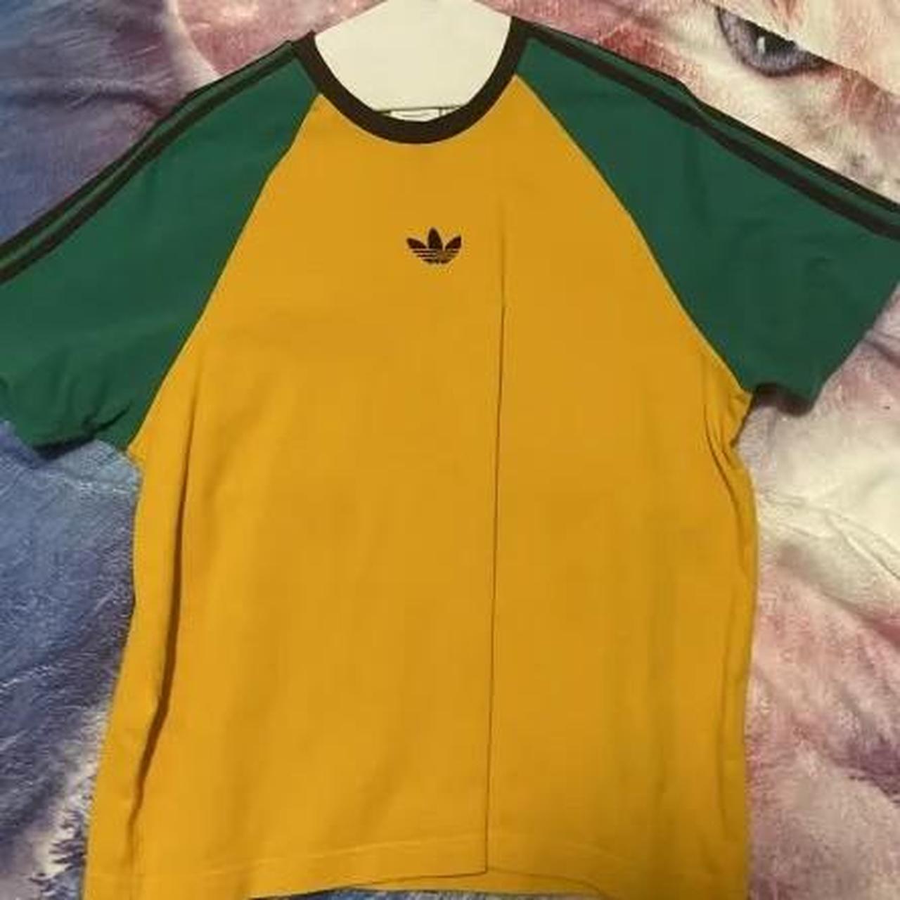 Adidas Wales Bonner Tee Brown/Yellow/Green | Depop