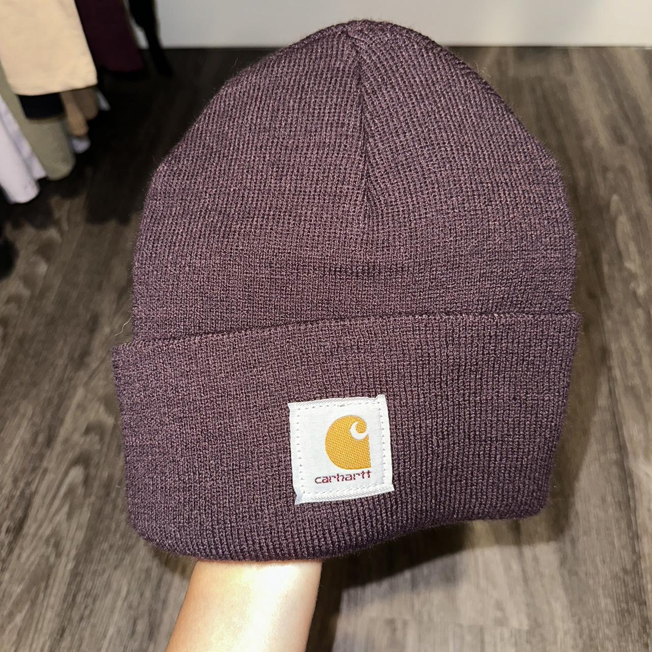 Burgundy carhartt beanie best sale