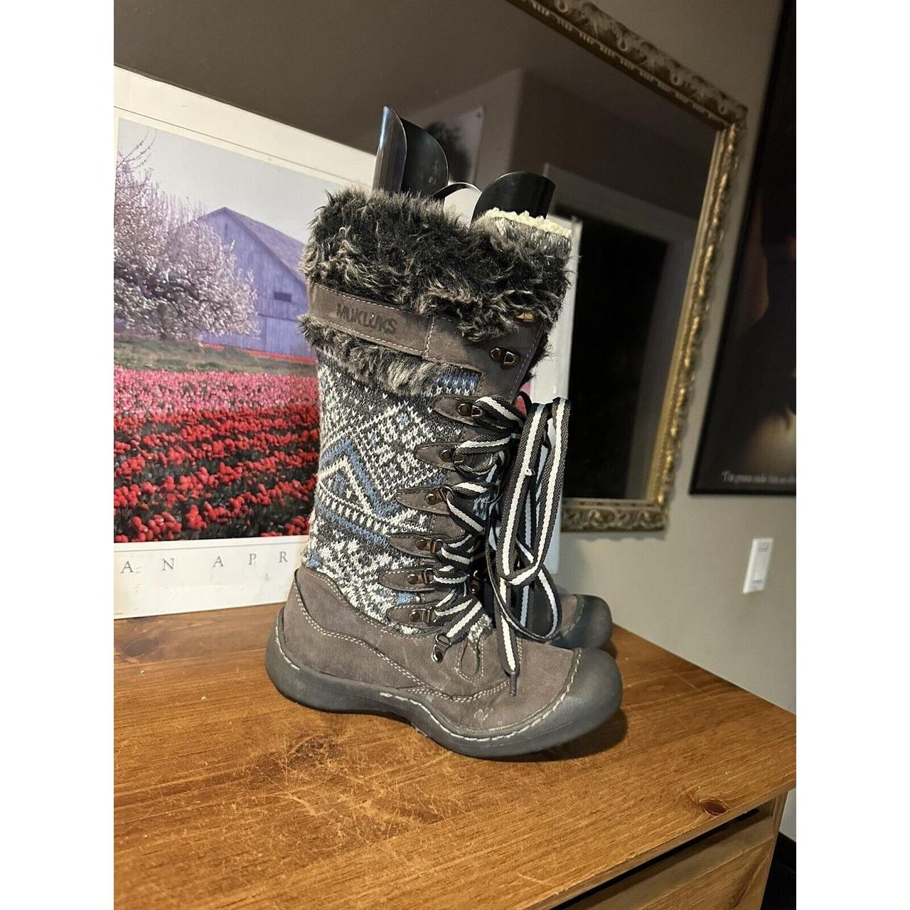 Grey mukluk boots best sale