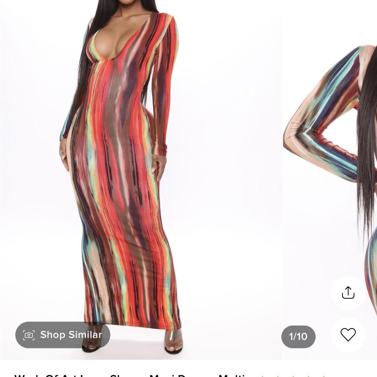 FASHION NOVA work of art maxi dress Long sleeves. Depop