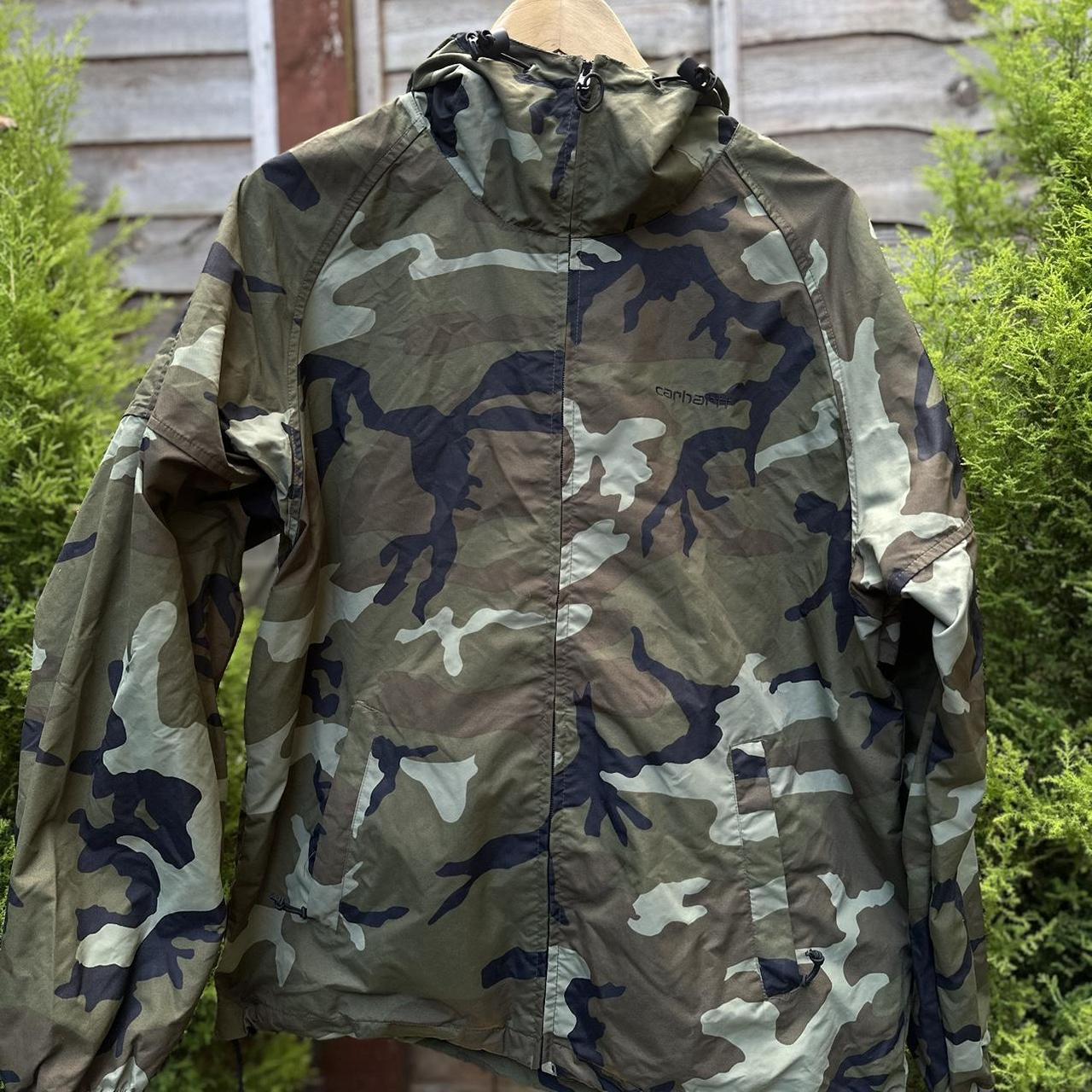 Carhartt camo rain jacket hotsell