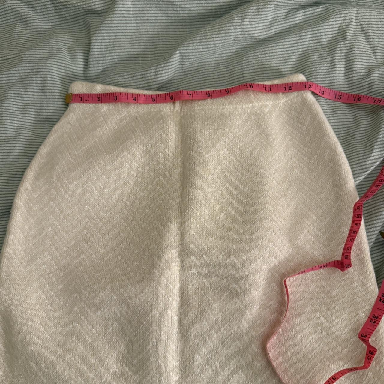 Women's Skirt - White/Cream - S – Cream midi skir… - image 2