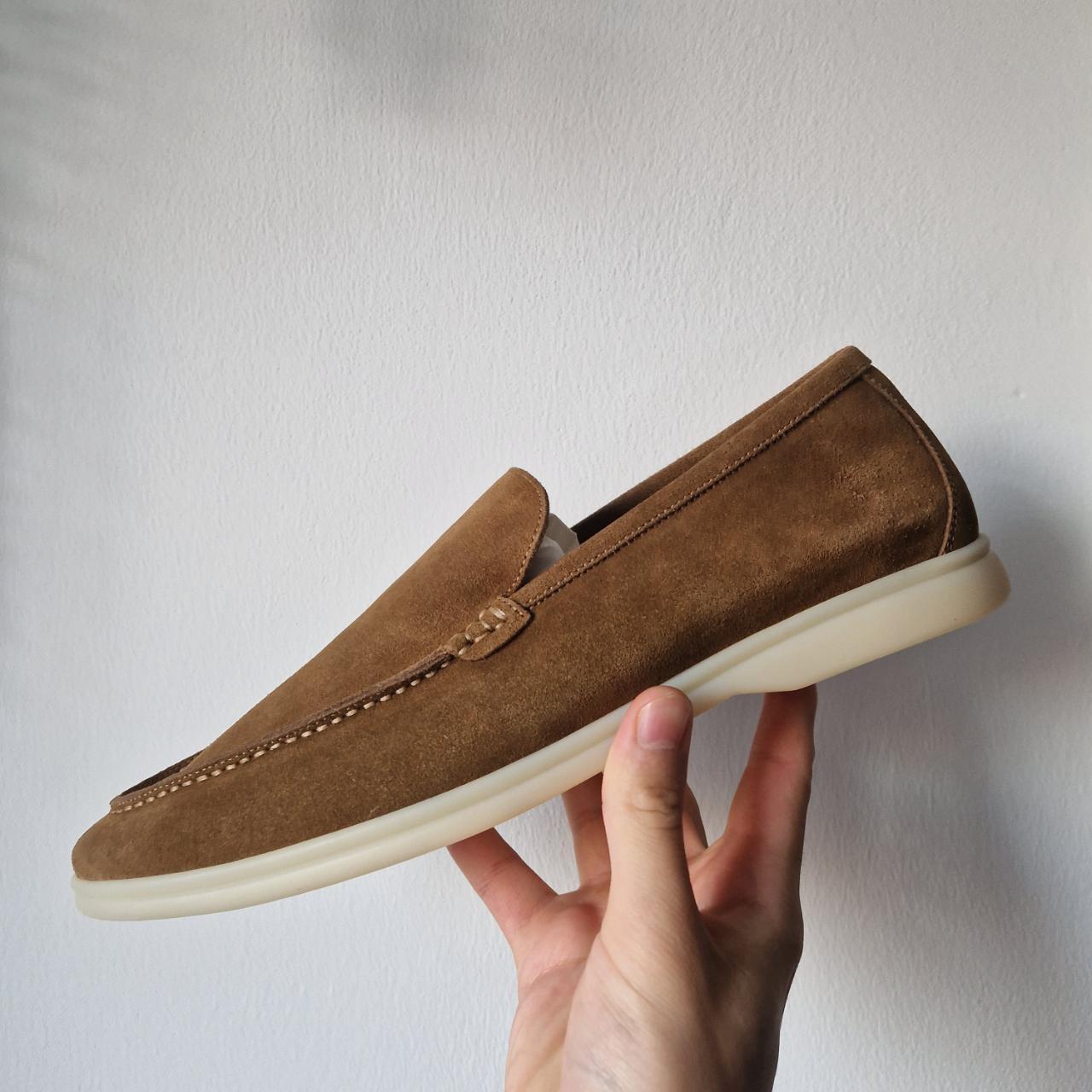 Loro Piana Summer Walk ブラウン スリッポン