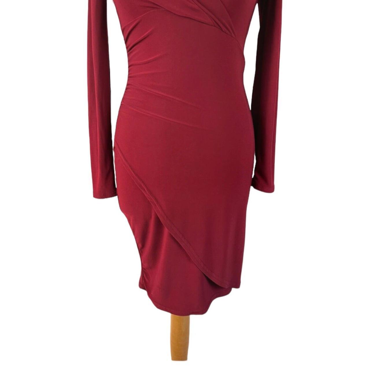 Lipsy Plunged Bodycon Ruched Faux Wrap