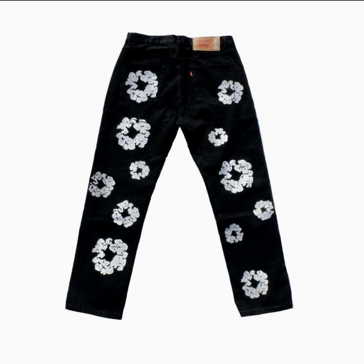 正規品」DENIM TEARS ブラック フラワーパターン M - メルカリ