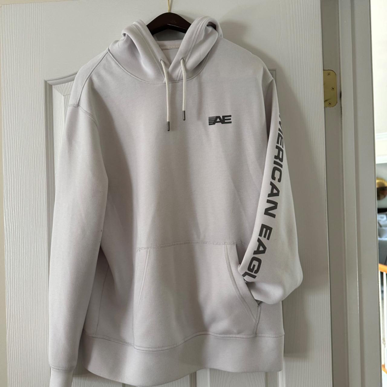 Lg. American Eagle hoodie in off white. Like new. Depop