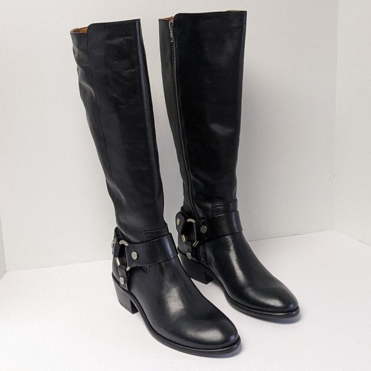 Frye Carson Harness Tall riding boots for women in. Depop