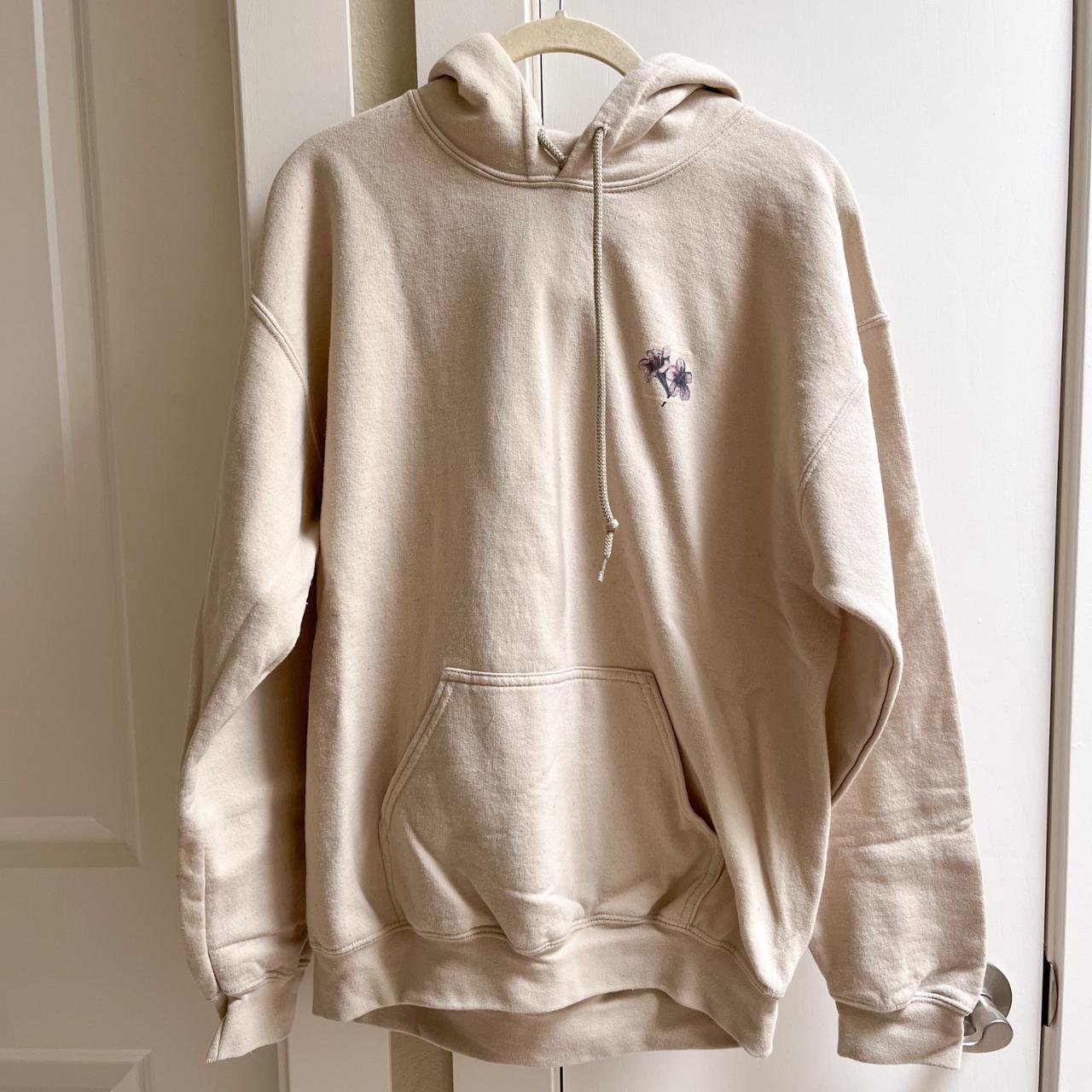 Shawn Mendes Winter 2018 Floral Beige Hoodie Great. Depop