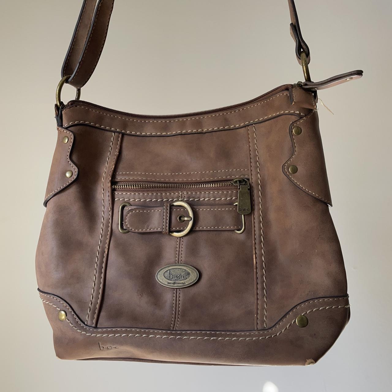 BOC brown leather purse. Tons of little pockets,... - Depop