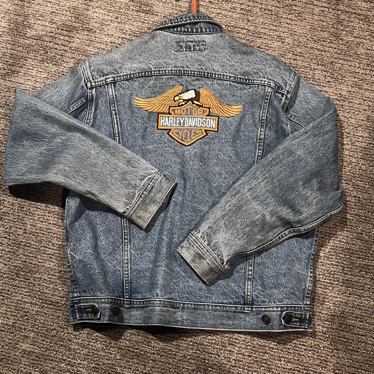 Vintage Harley davidson discount lee denim jacket