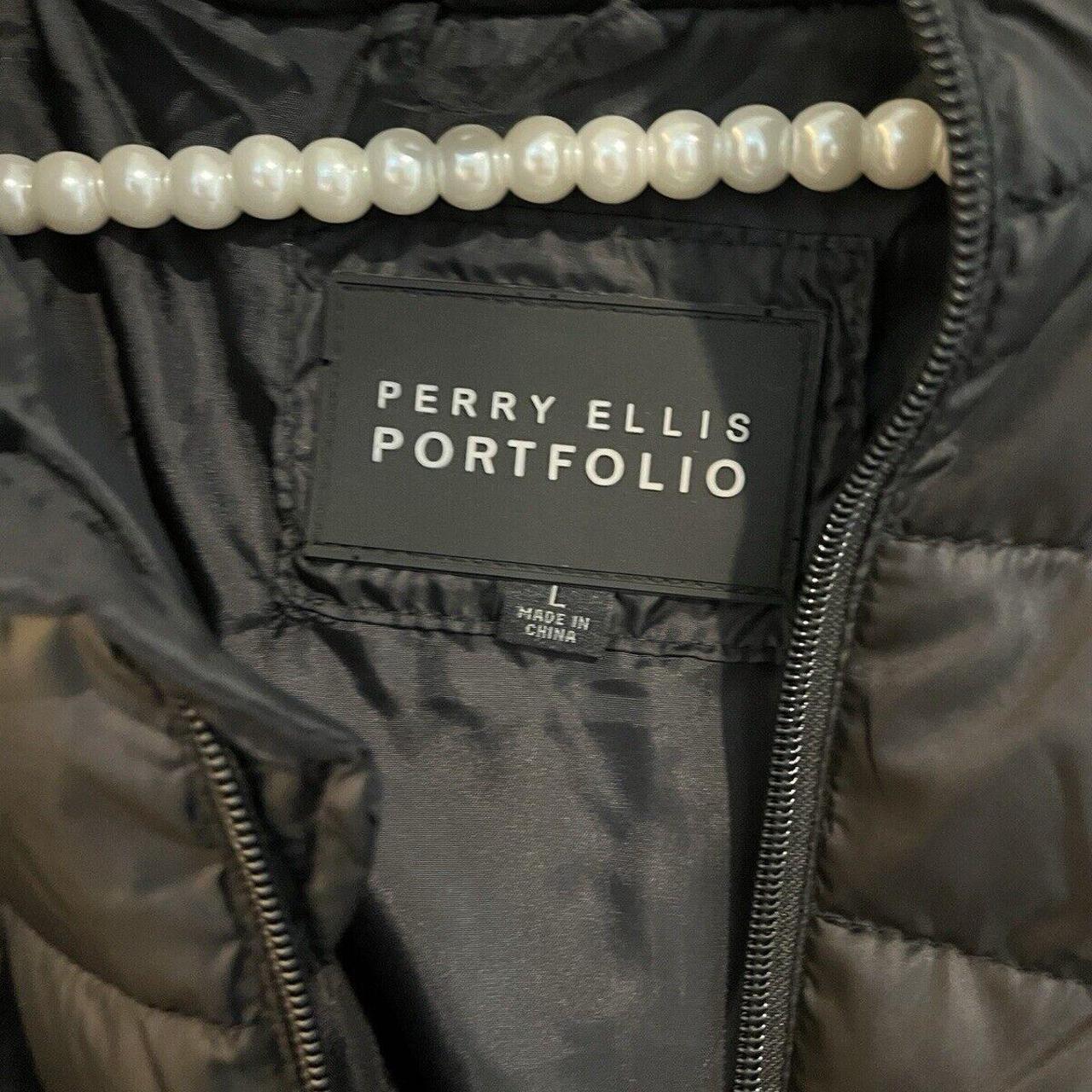PERRY ELLIS PORTFOLIO 黒 レザージャケット Perry Ellis Portfolio Men's Poly Tech Moto Jacket, Black