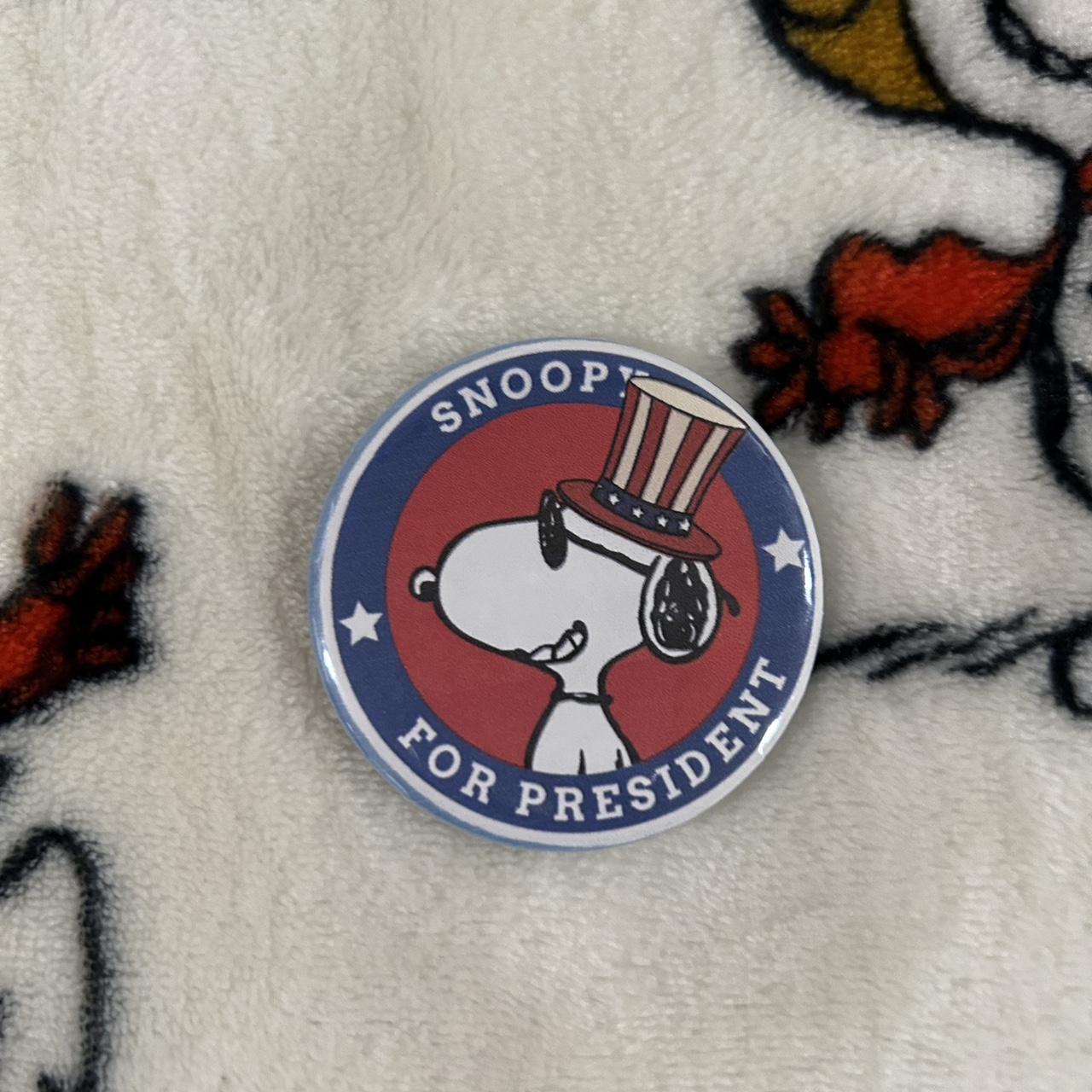 Snoopy for president button! 2 inch button! #snoopy | Depop