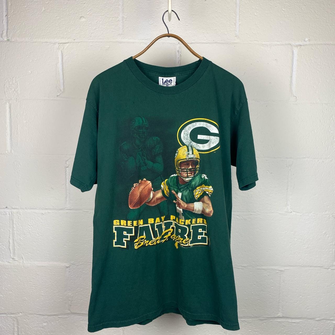 90s Vintage Packers T-shirt Brett Farve T-shirt Green Bay 