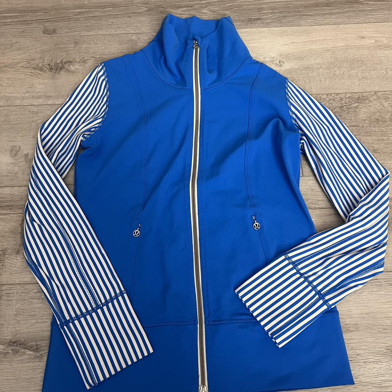 Lululemon Tadasana Mesh Back Jacket Purple SZ 6 Depop