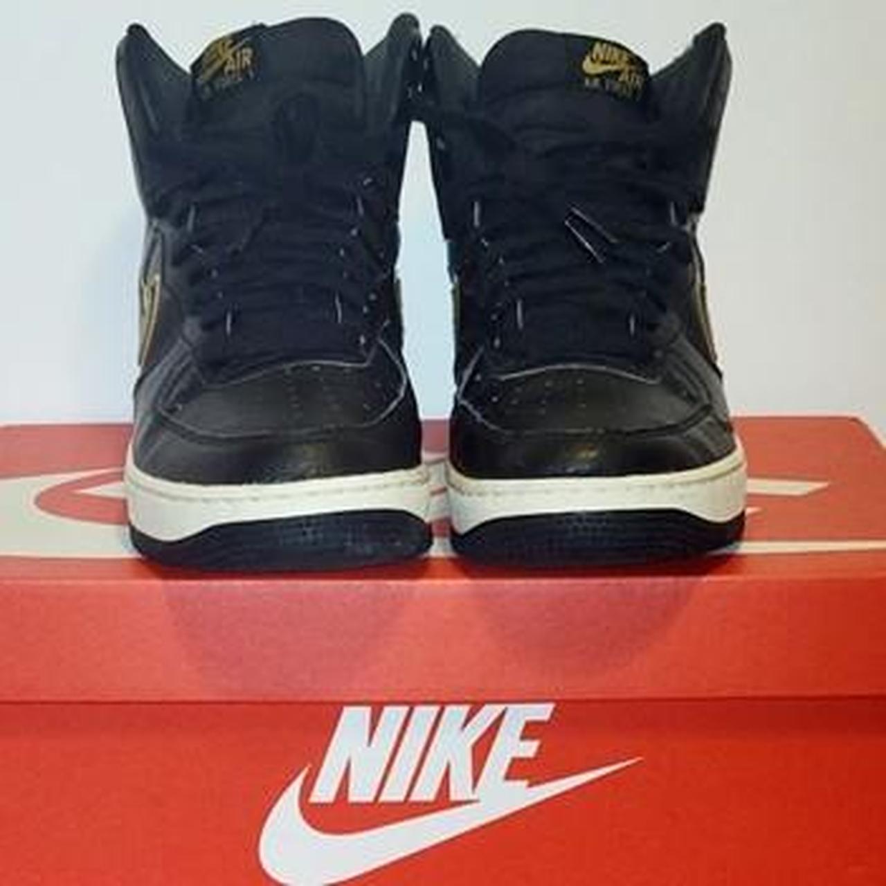 Nike Air Force 1 High 07 LV8 Metallic Gold Black. Depop