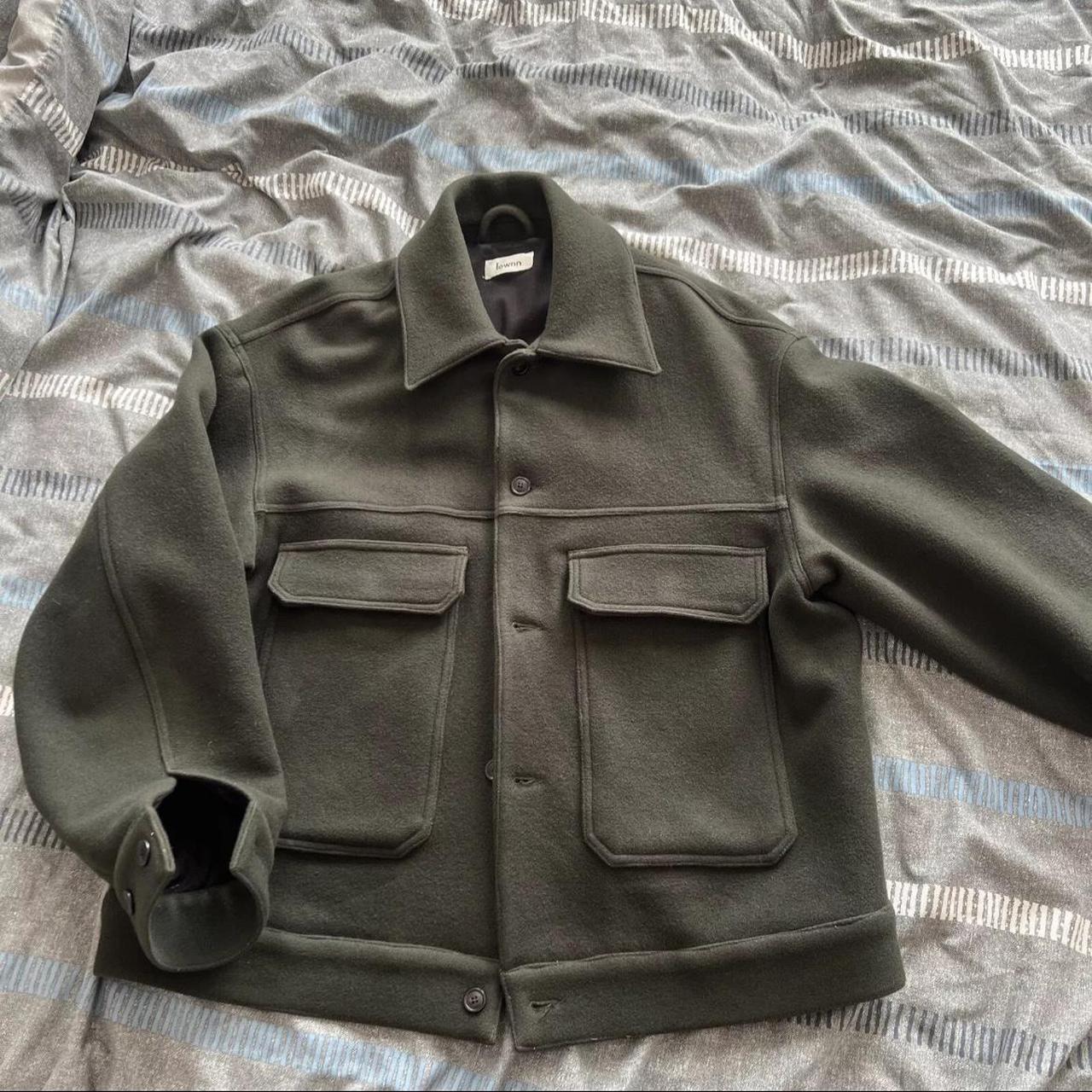 Lownn Workwear Dark Green Military Jacket (50) - Depop