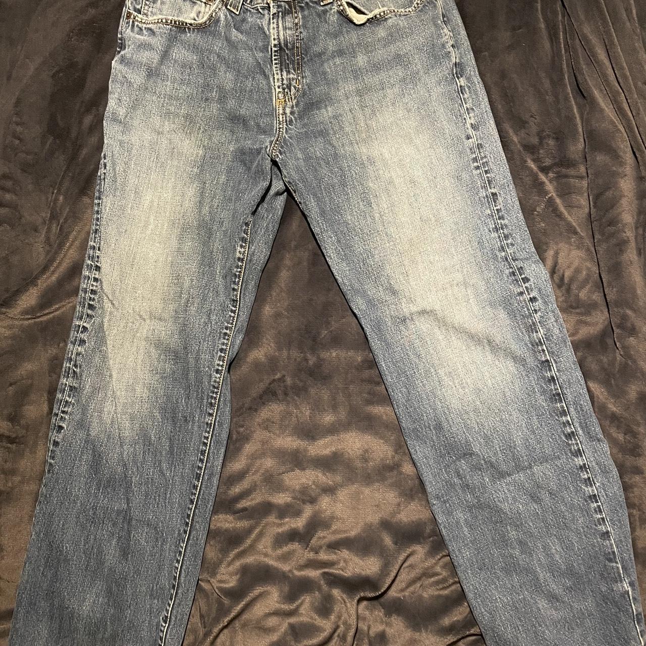 36x34 worn jeans with a light wash No holes in | Depop
