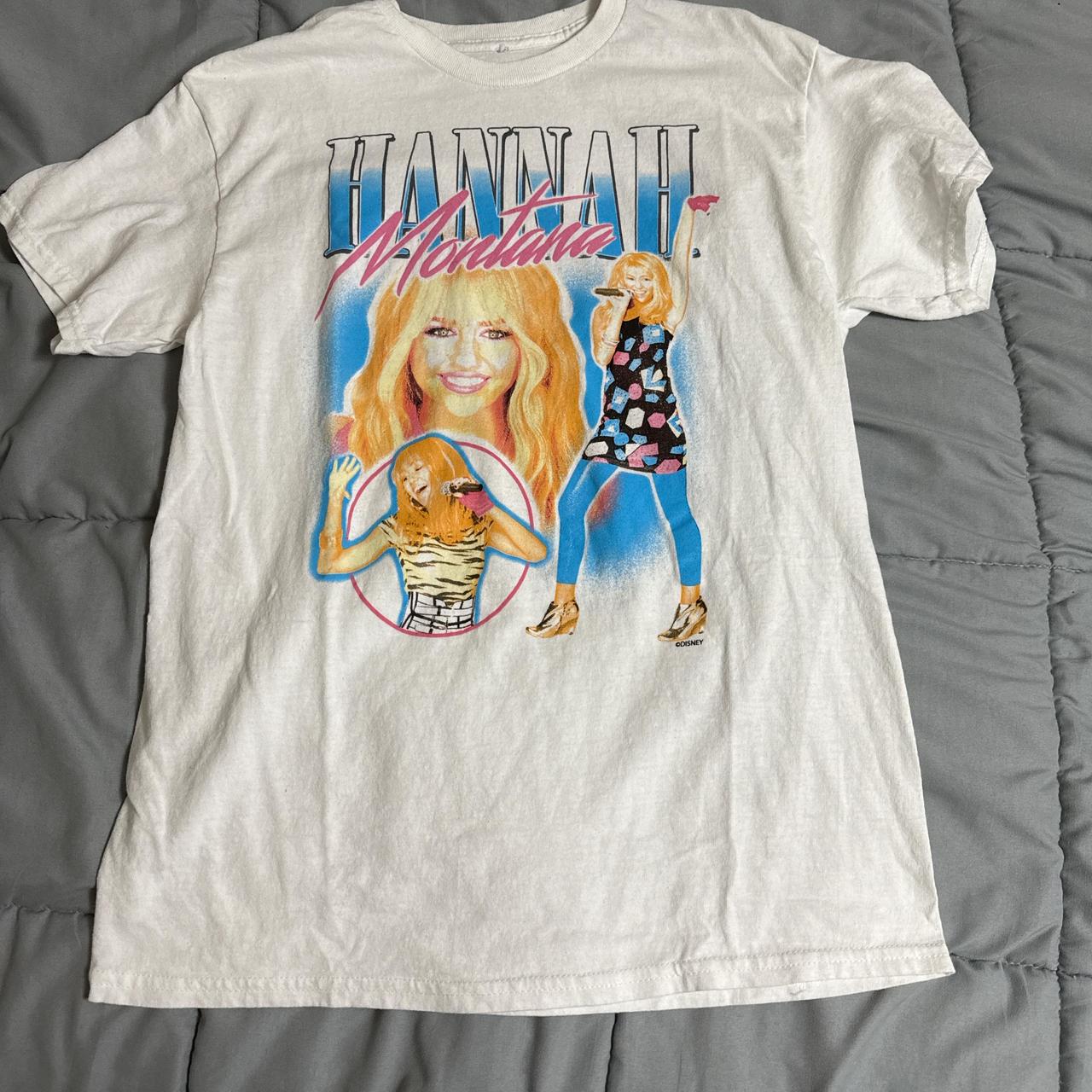 Hannah Montana Tシャツ（黒・白） Amazon.com: Black VAVD Man's Hannah Montana 2 100% Cotton T