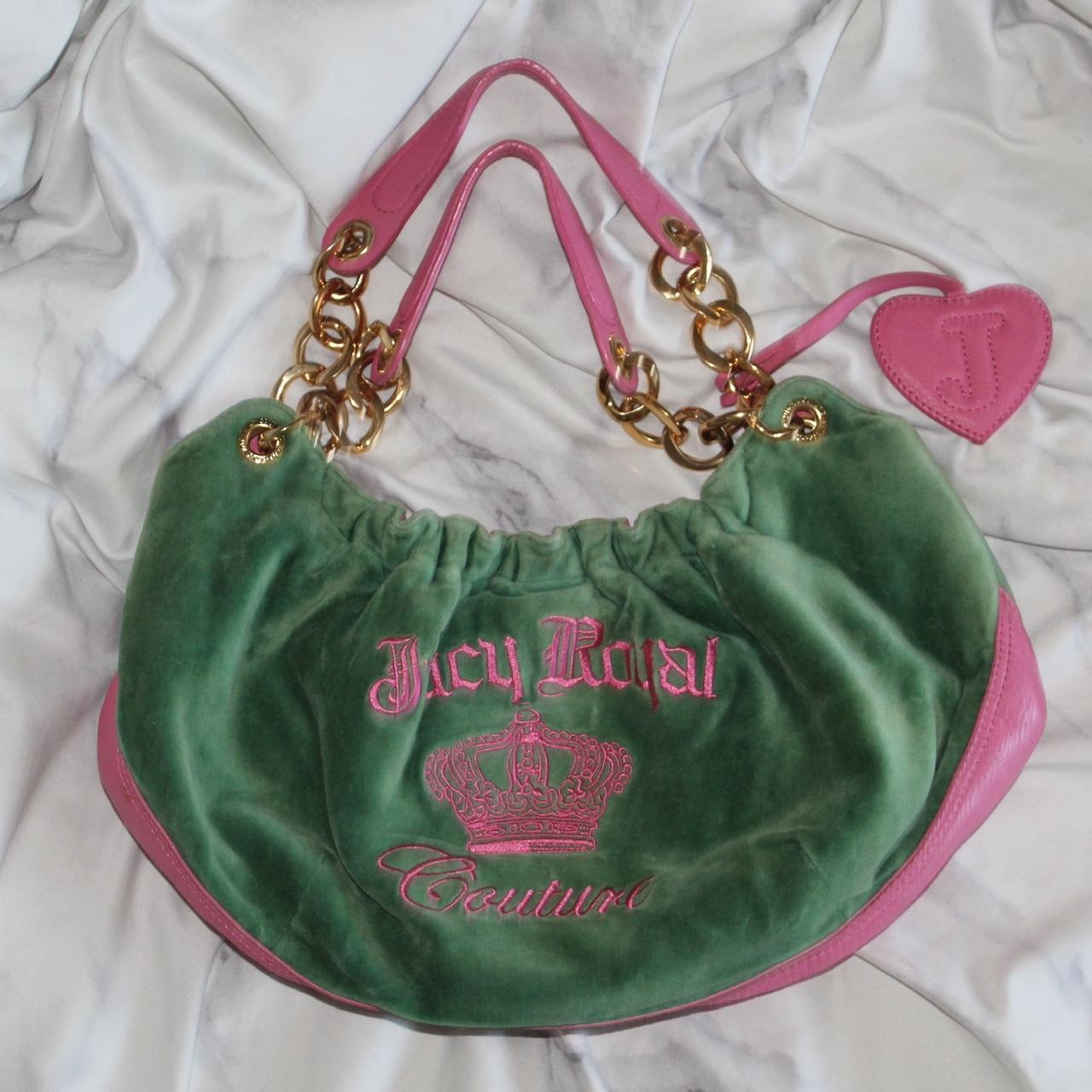 Vintage Juicy Couture store Pink & Green Pouch