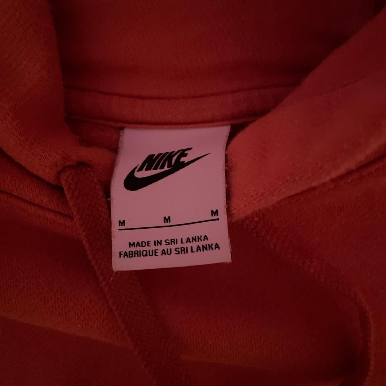 Nike orange hoodie great for casual wear streetwear Depop