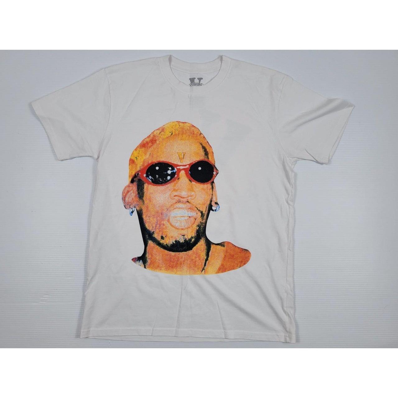 RARE Vlone Airbrush Dennis Rodman White Mens Large... | Depop 