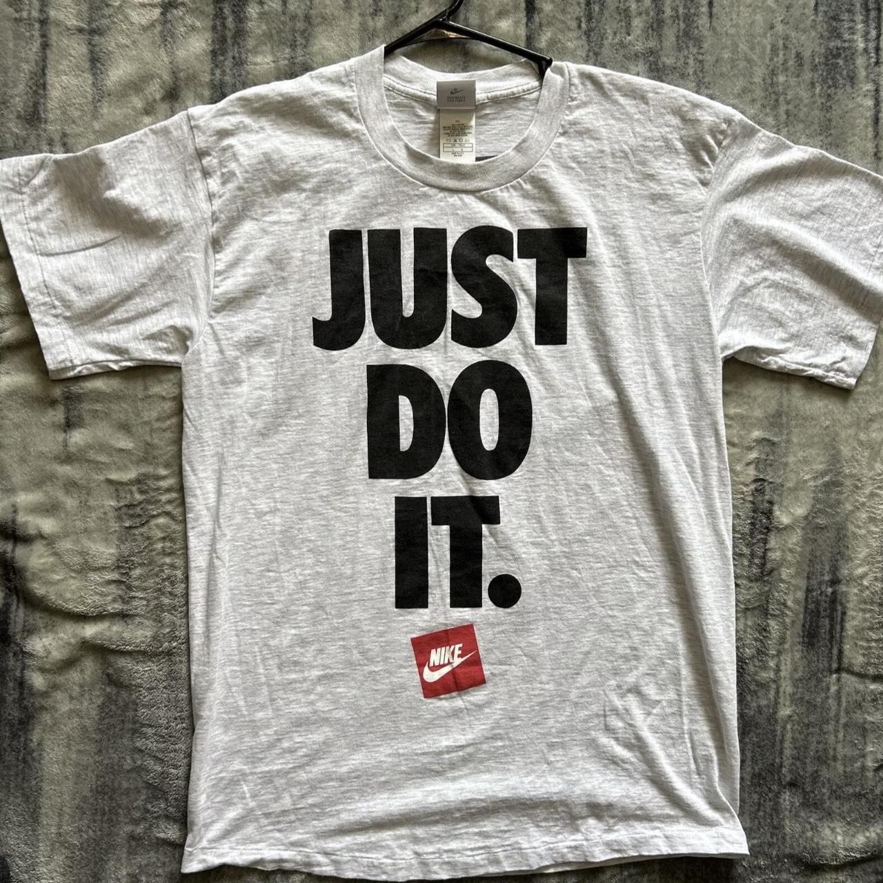 Vintage 80's 90s NIKE Just Do It Single Stitch T | Depop Vintage 80's 90s NIKE Just Do It Single Stitch T | Depop