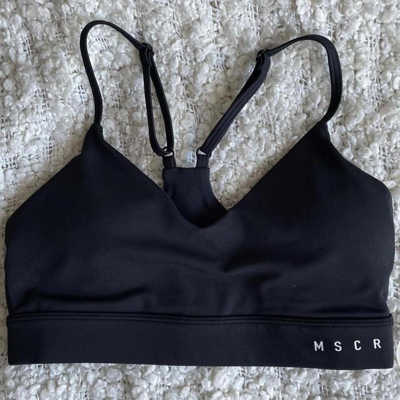 MUSCLE REPUBLIC Black Sports Bra XS worn twice... Depop