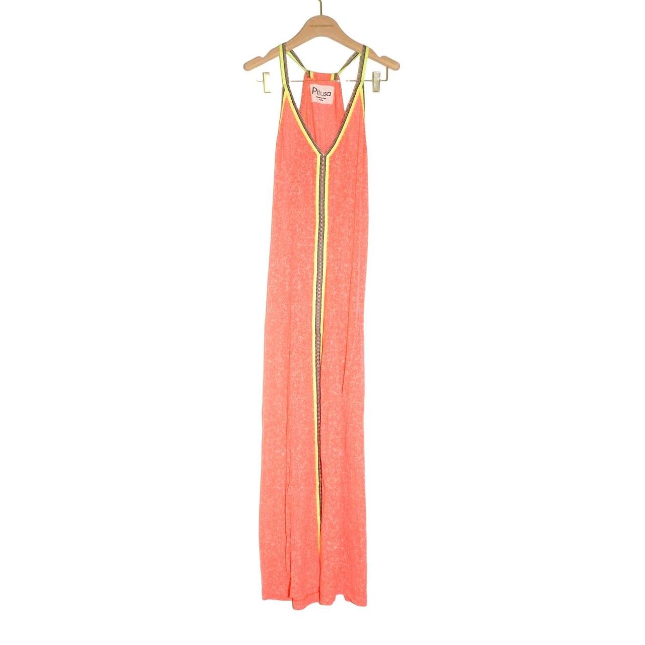 Pitusa Inca Flowy Long Maxi Dress in Watermelon. Depop