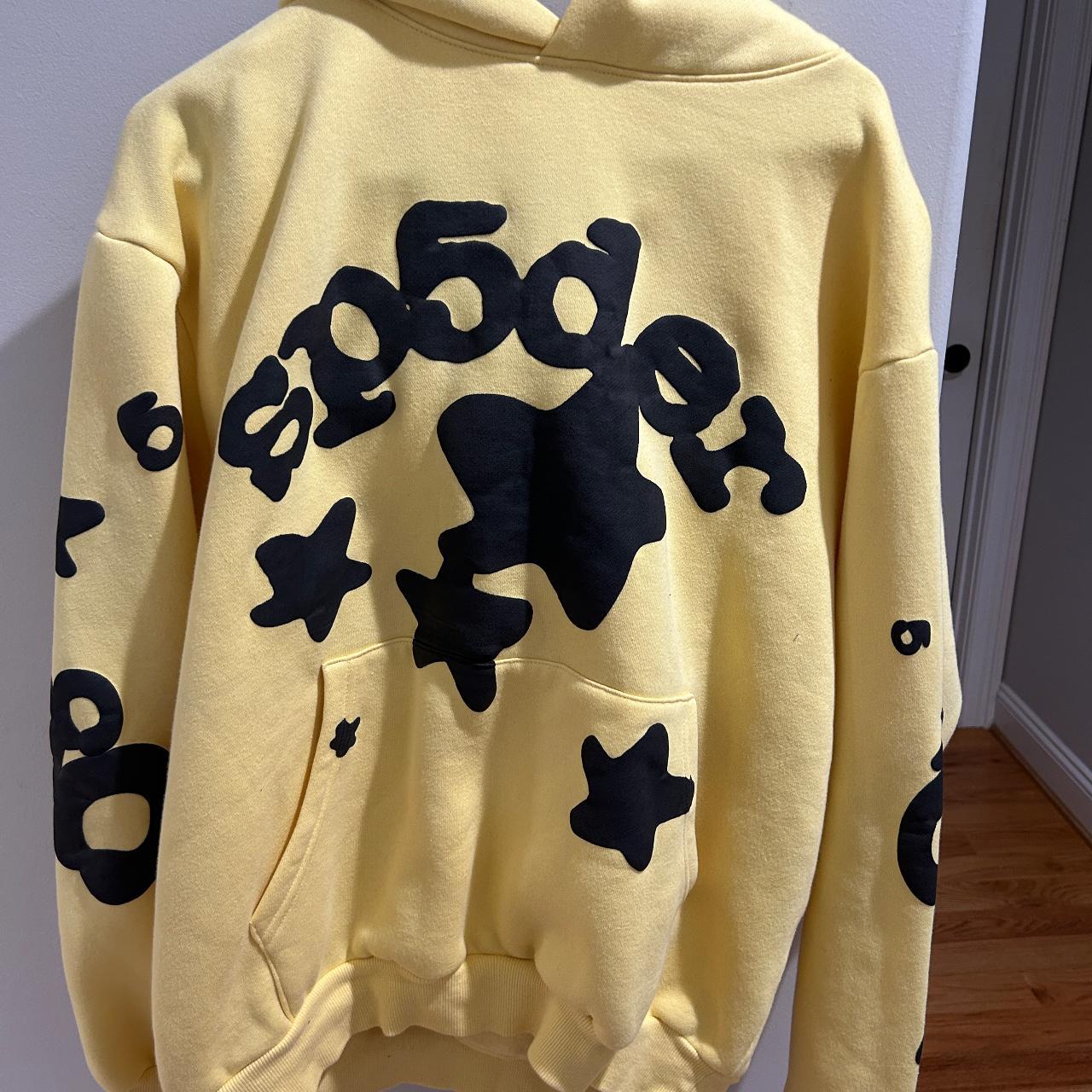 Sp5der' Beluga Hoodie Gold Spider Hoodie size | Depop
