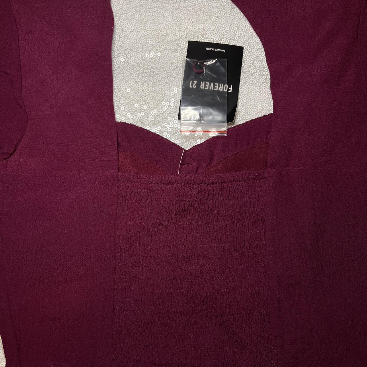 brand new burgundy top in a size S with tags, it's... - Depop