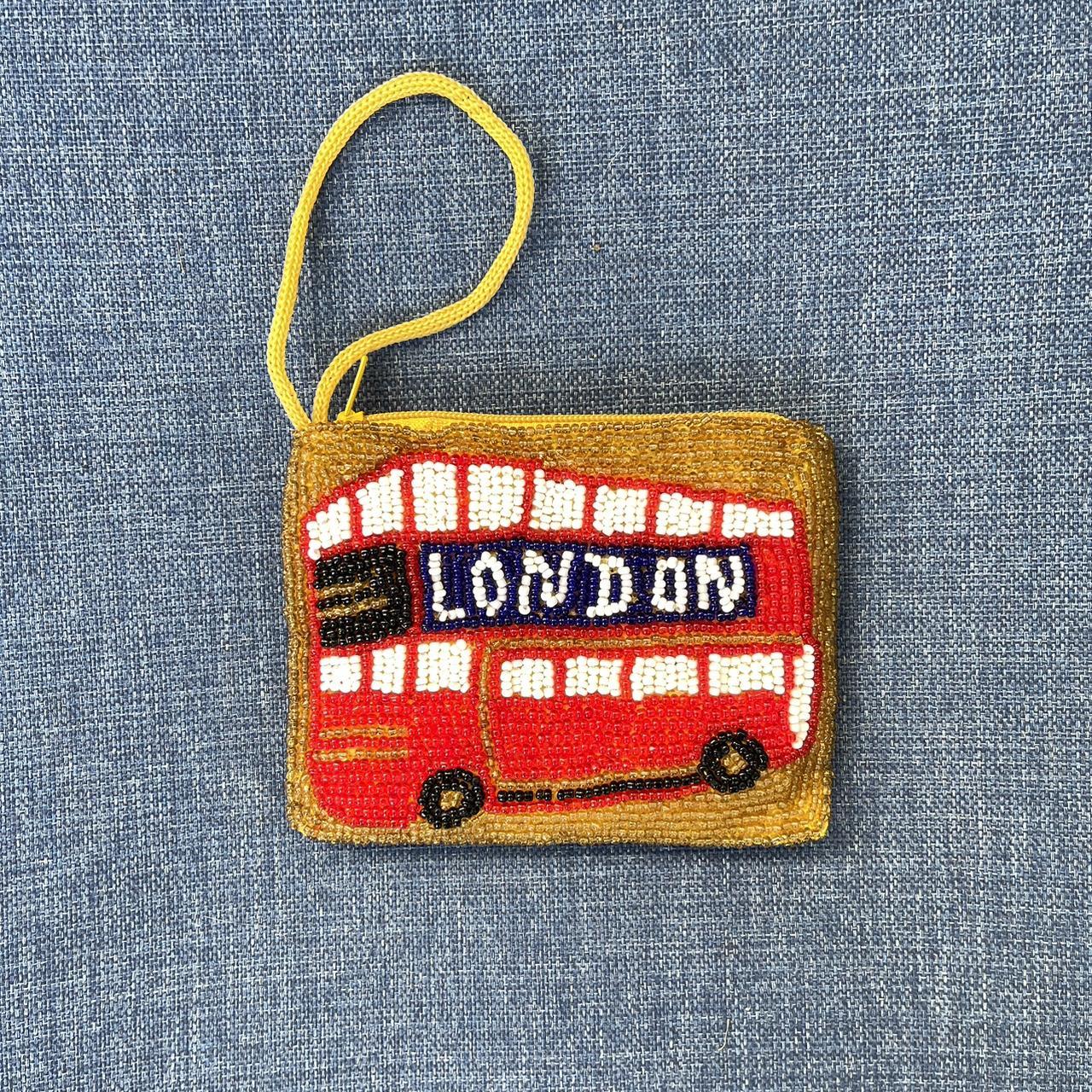 Beaded London bus coin purse Never used! #london... - Depop