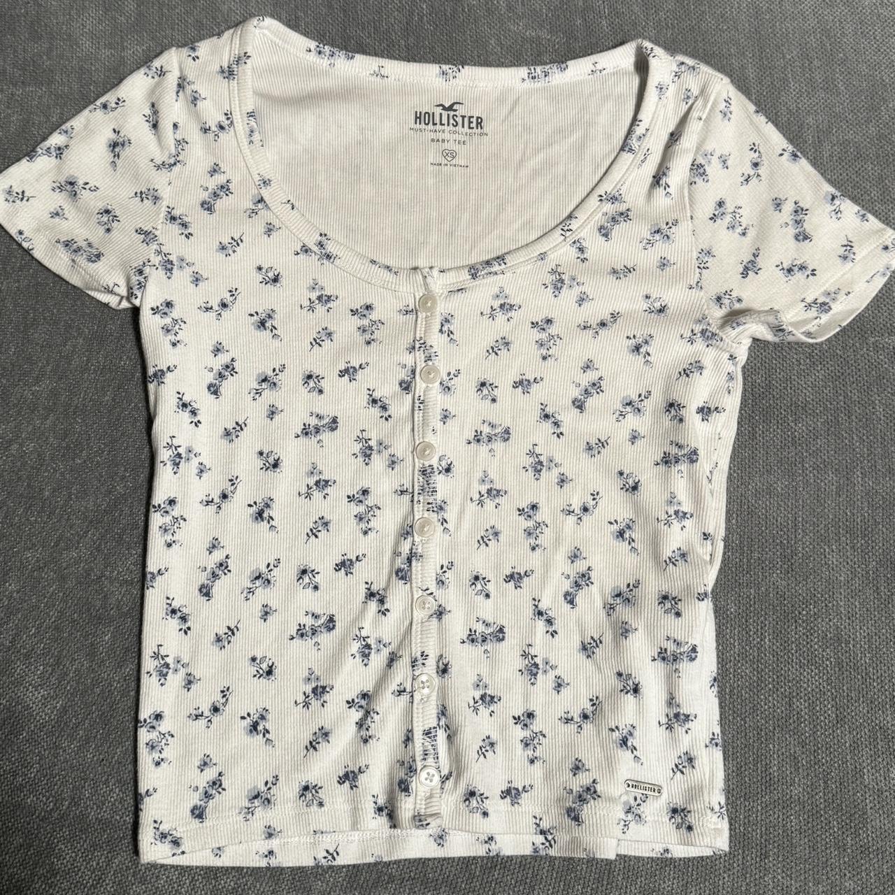 Flower Hollister Cropped Sweater Lavender Crop Cable-knit Floral