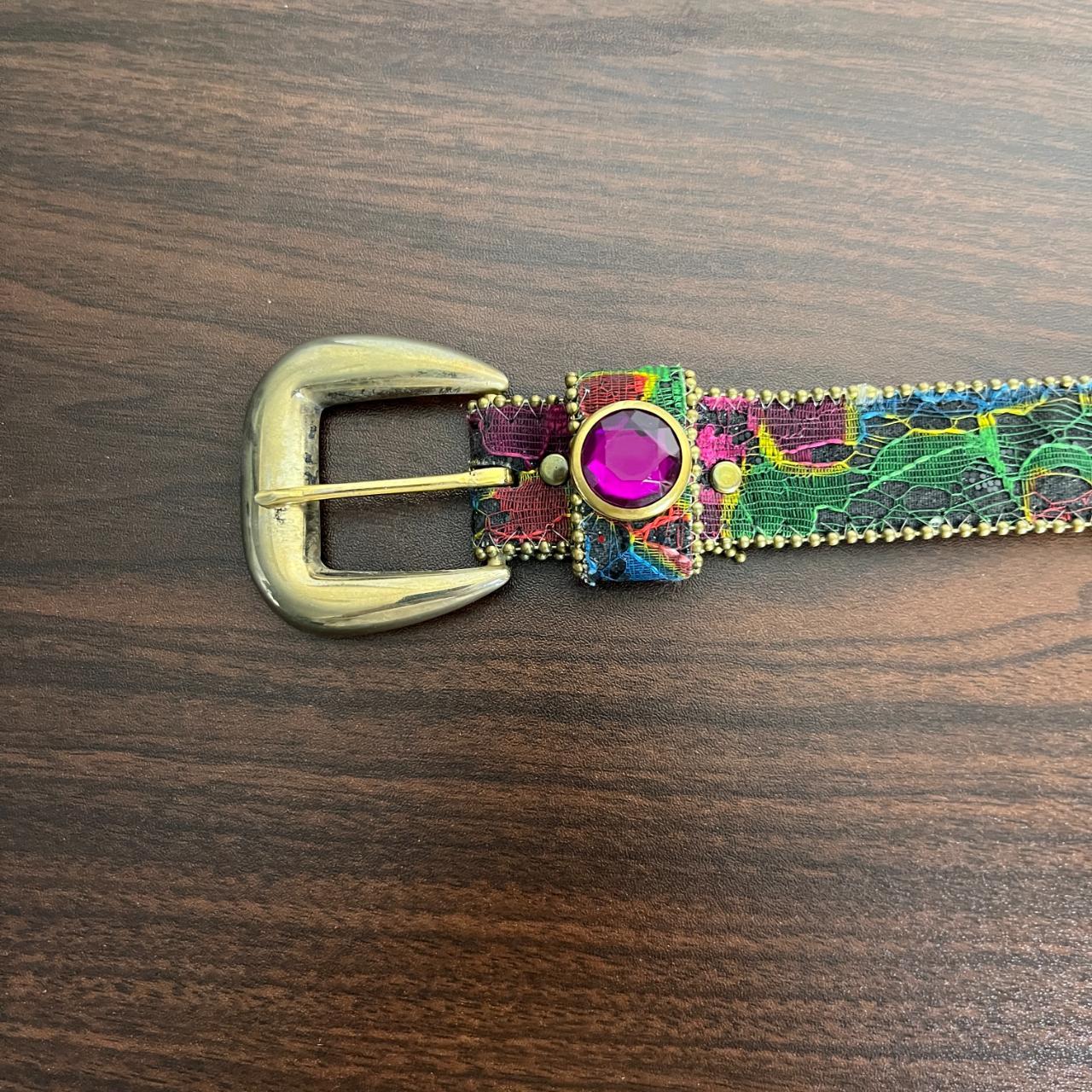 Source Unknown Women's Belt - Blue/Multi – Bejewe… - image 3